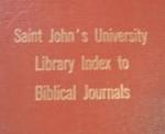 Library Index to Biblical Journals